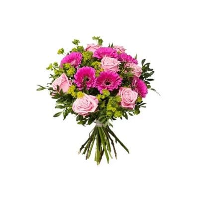 Blommor som levereras till mamma är en bra sista minuten present. 
