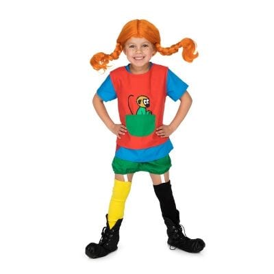 4-åringar älskar att klä ut sig till Pippi Långstrump!