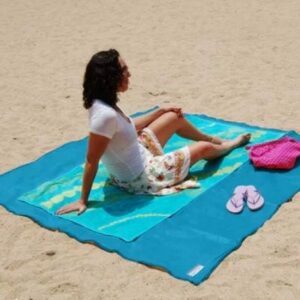 Sandfri filt för stranden