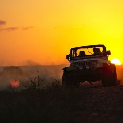 Terrängkörning Jeep