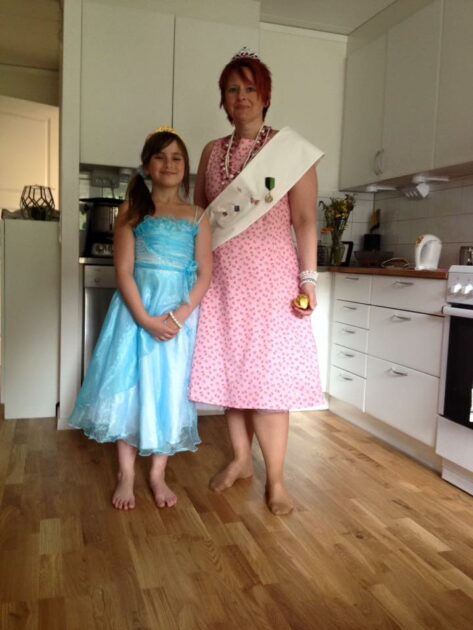 My daughter and I - invited for a princess party
