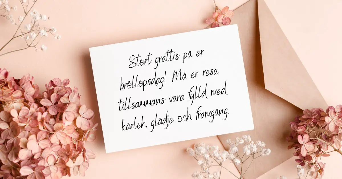 Vad Skriver Man På Bröllopskort Hemligheten Avslöjad 