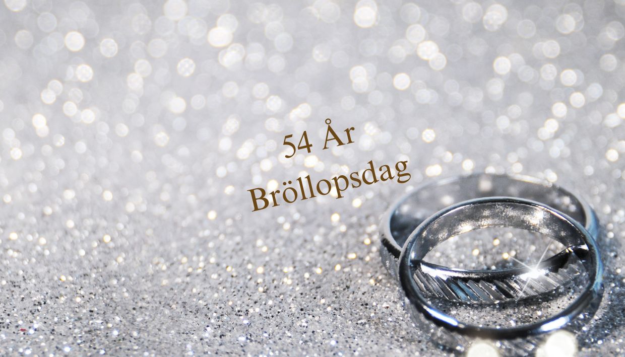 54 År Bröllopsdag Platinabröllop