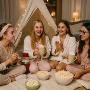 Fira 13-årsdagen med ett pyjamasparty