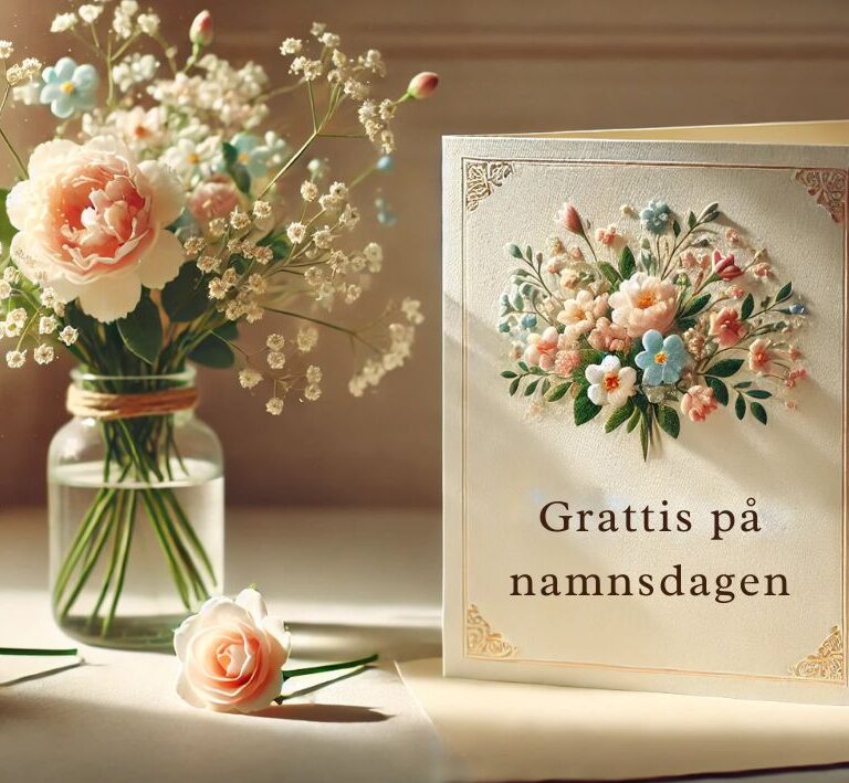 Namnsdagskort-grattis på namnsdagen hälsningar