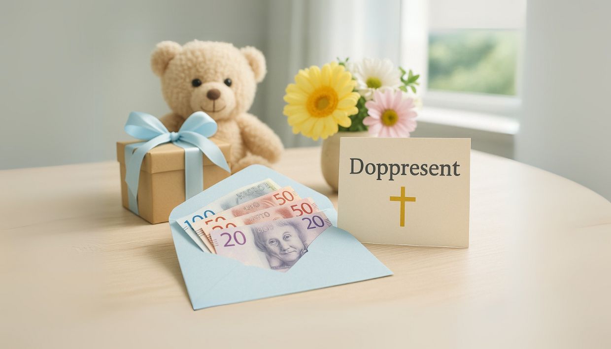 Pengar i doppresent – vad är okej och hur mycket?
