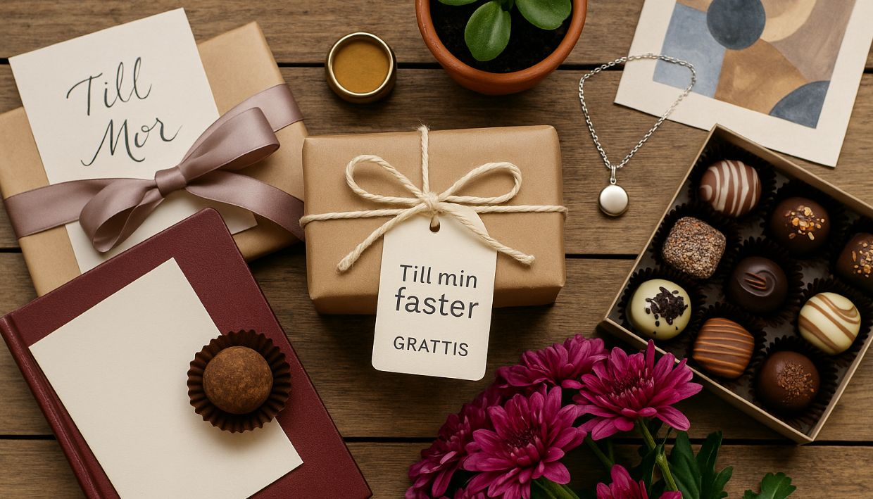 Present till faster: Unika och genomtänkta idéer