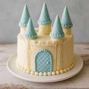 Tårta till disney kalas som ser ut som ett slott