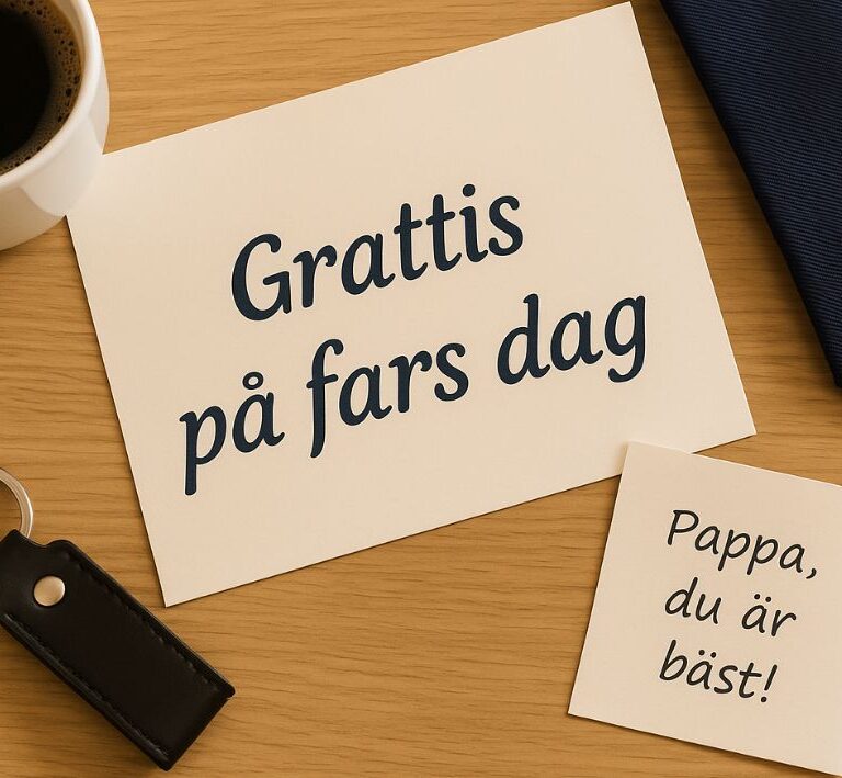 Grattis på fars dag kort – Texttips som berör och får honom att le