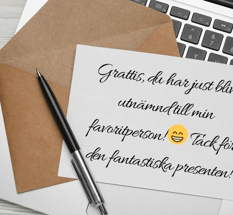 Hur kan man tacka på ett roligt sätt för en present?