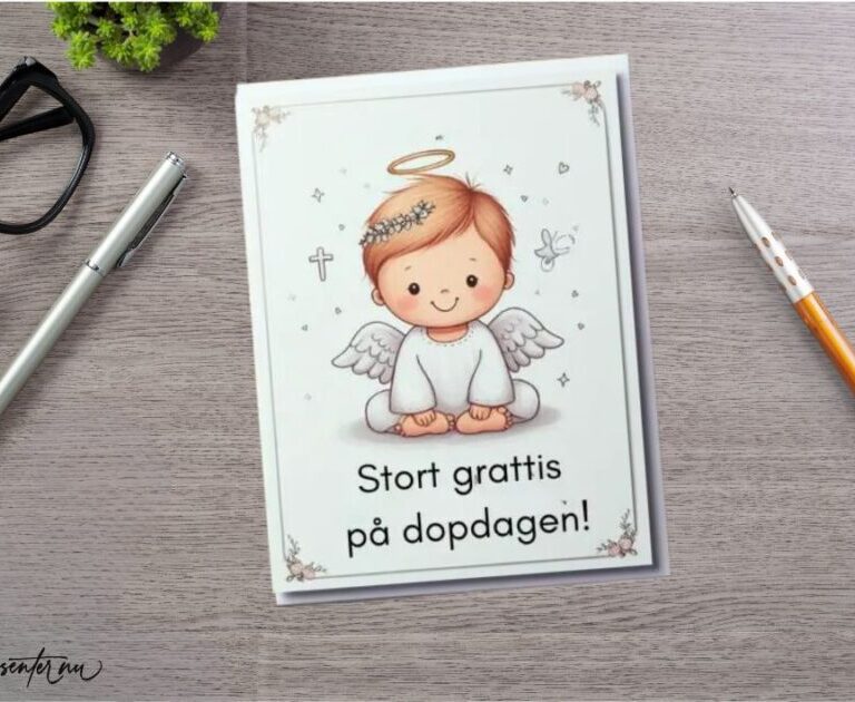Text Exempel för dopkortet