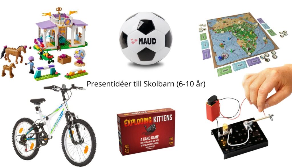 presenter till barn
Skolbarn (6-10 år)