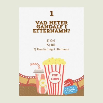 Film och TV Tipspromenad