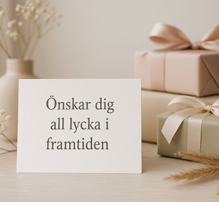 Önskar dig all lycka i framtiden – Vackra ord för nya kapitel