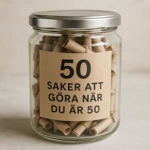 Exempel på personlig gåva till någon som fyller 50 år.