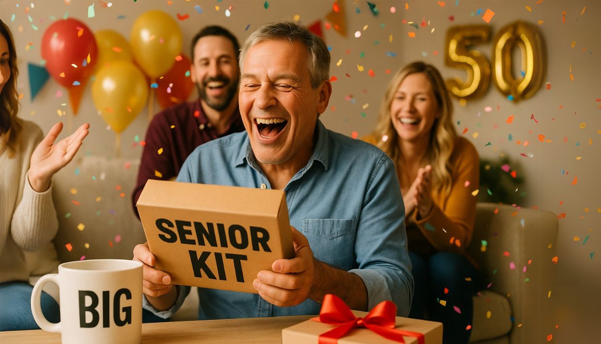 Rolig 50 års present till man – Skämtsamma idéer som överraskar