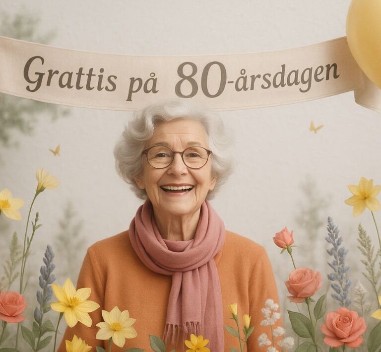 Grattis på 80-årsdagen text | De bästa hälsningarna för att fira!