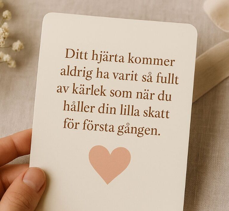 Vad skriver man på ett babyshower-kort? Tips & förslag