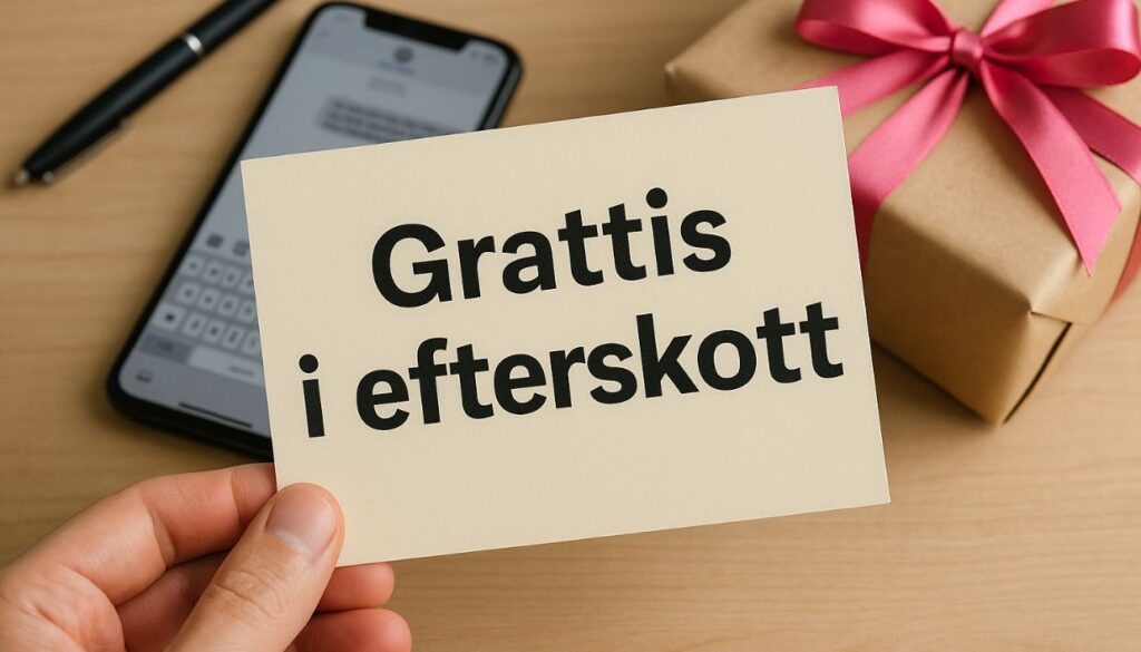 Kort att skicka i efterskott