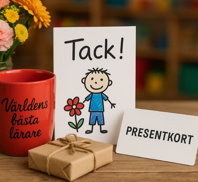 Hejdå present förskola – visa uppskattning med omtanke