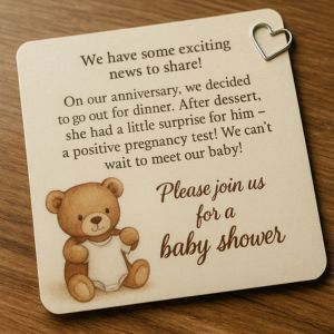 gör babyshower inbjudningskort själv