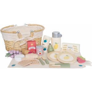 Picknick-set för barn, med filt och låtsasmat för roliga inomhus- eller utomhuslekar.