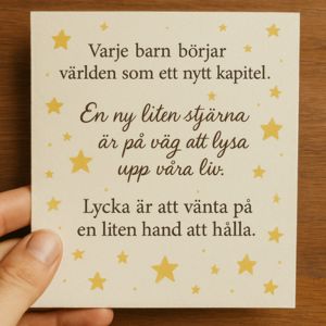 babyshower kort med citat eller hälsningar