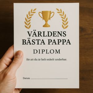 En världens bästa pappa-hyllning som passar perfekt till fars dag.