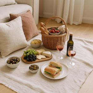 Romantisk picknick inomhus – ett mysigt sätt att visa din kärlek på årets mest kärleksfulla dag