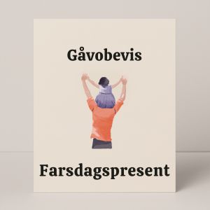 Fint gåvobevis som du får i tryckt format – går att skicka hem eller direkt till mottagaren. Tryckt gåvobevis till fars dag – skickas med posten och blir en betydelsefull present