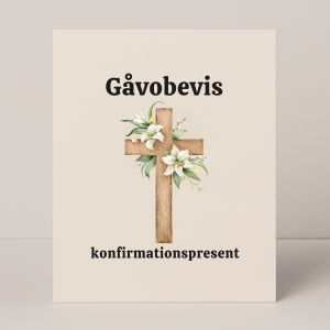 Ett gåvobevis att ge bort – passar perfekt som konfirmationspresent eller till någon du vill uppmärksamma