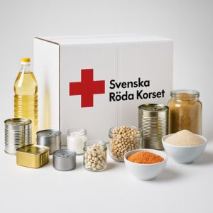 Gåvoshop för välgörenhet med olika gåvor att välja mellan.